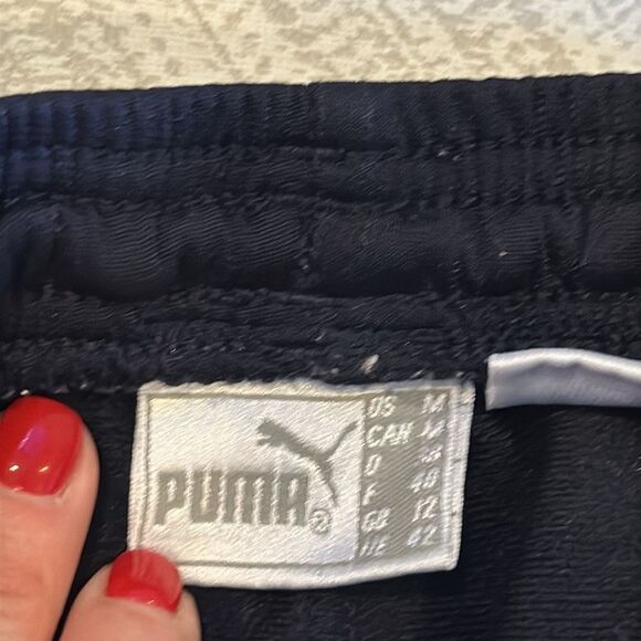 Puma Women’s Wide Leg Black & Gold Athletic Pants - Size M - Picture 4 of 6